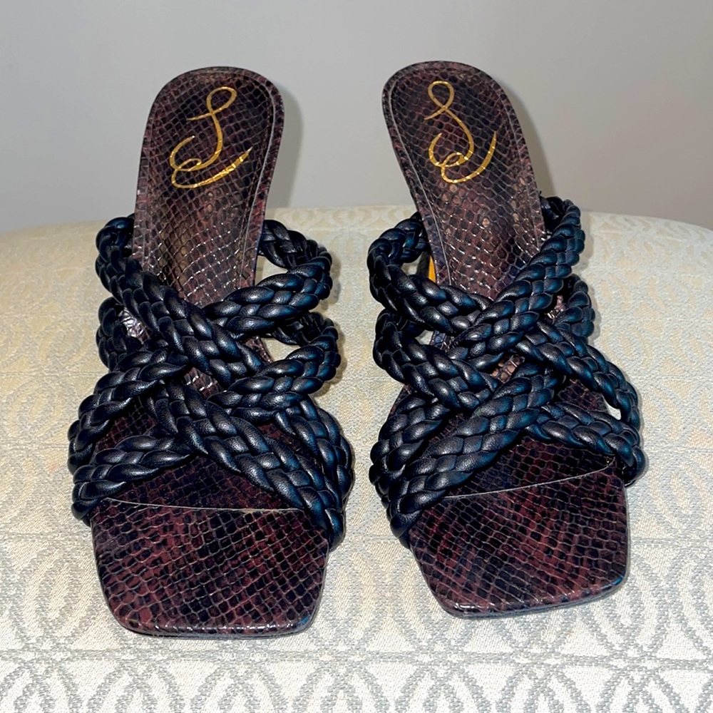 Sam Edelman black heel with strappy detail